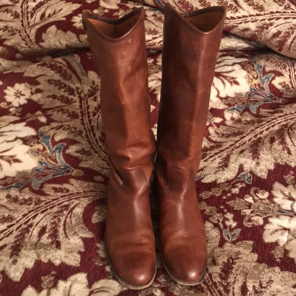 Frye Melissa 2 Boots Cognac Size 11